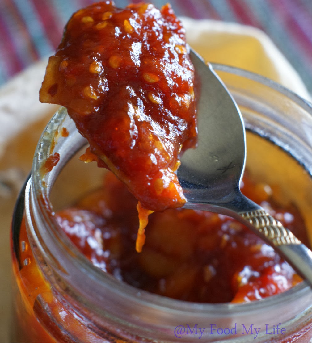My Food My Life Tomato Chili Jelly Totally yummy!