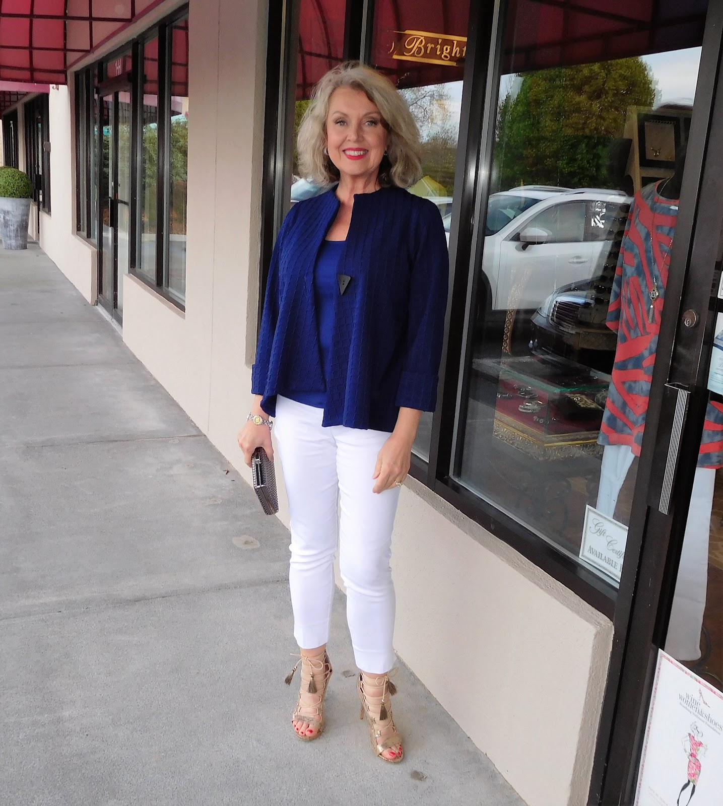 Fifty, not Frumpy: Blue And White On Date Night