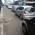 Grande congestionamento na avenida Presidente Bandeira à altura do camelódromo