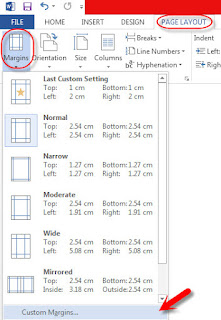 Dissertation margins cm