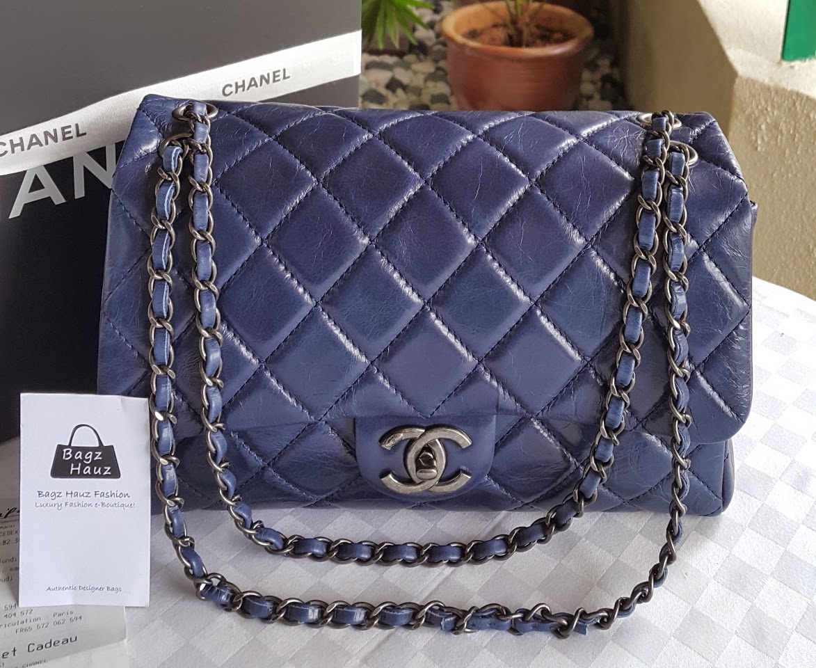 Bagz Hauz Fashion Hy New Year 2017 To All Chanel A90616 Coco Soft Flap Bag Size Medium Color Blue For Naemah 1st Time Customer