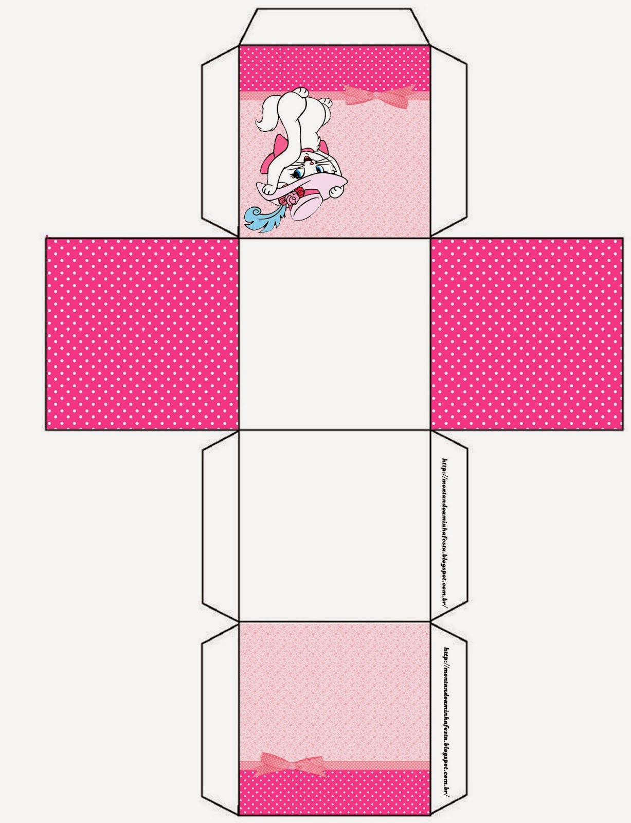 Marie: Cajas para Imprimir Gratis. Caja cubo.