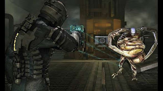 Isaac Clark faces a Pregnant from Dead Space