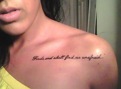 Tattoo Quotes On Collar Bone