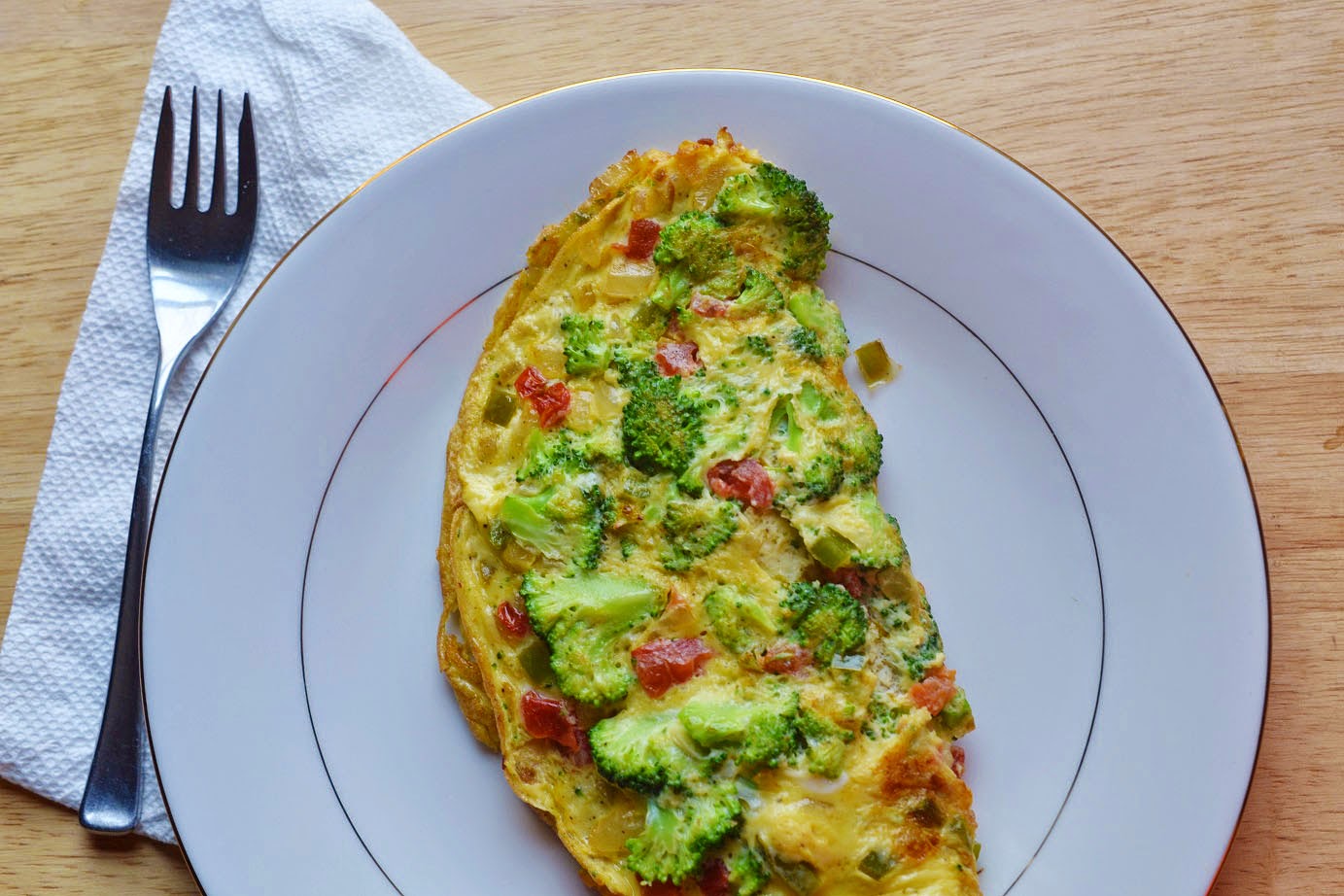 Greedy Girl Broccoli Omelette
