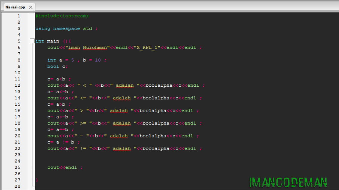 Belajar Bahasa Pemrograman C++ Menggunakan Code::Block - Serba Serbi ...