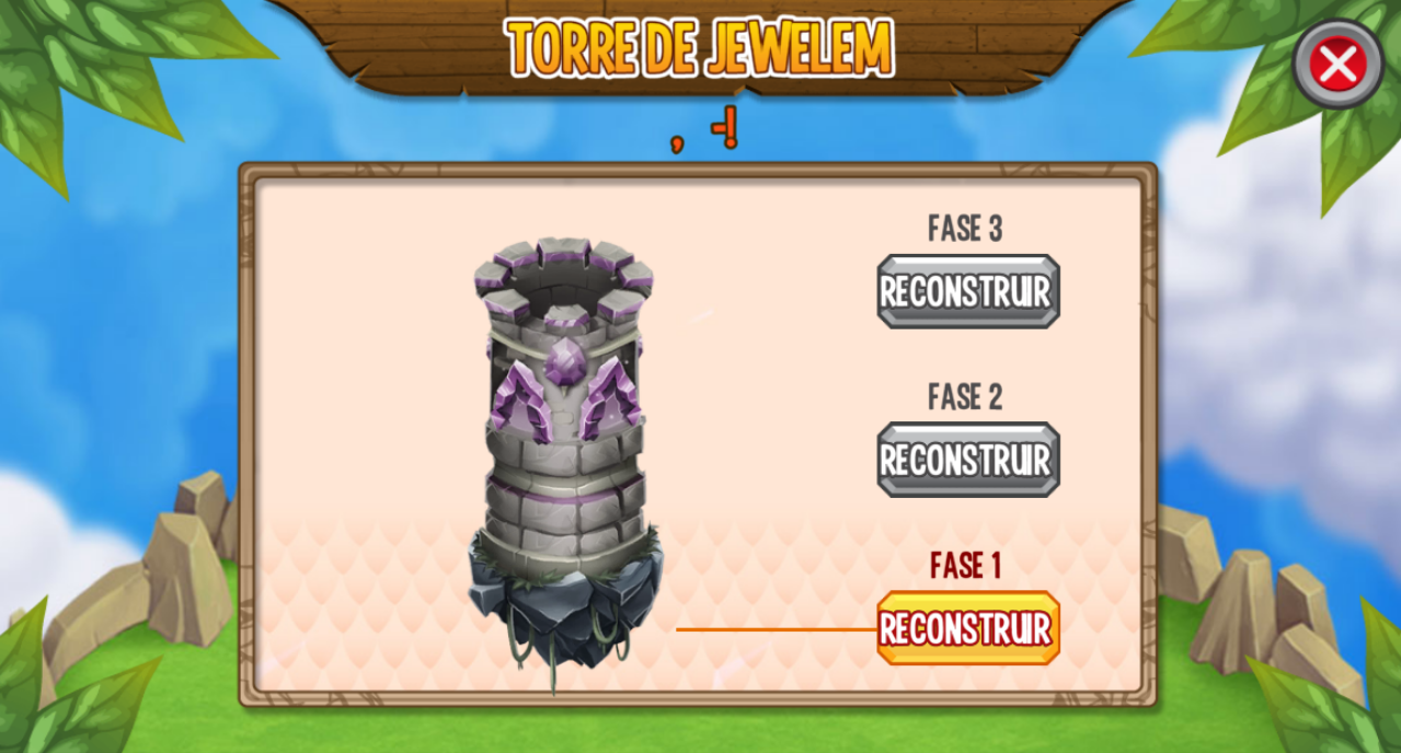 Torre de Jewelem Dragon City Rei