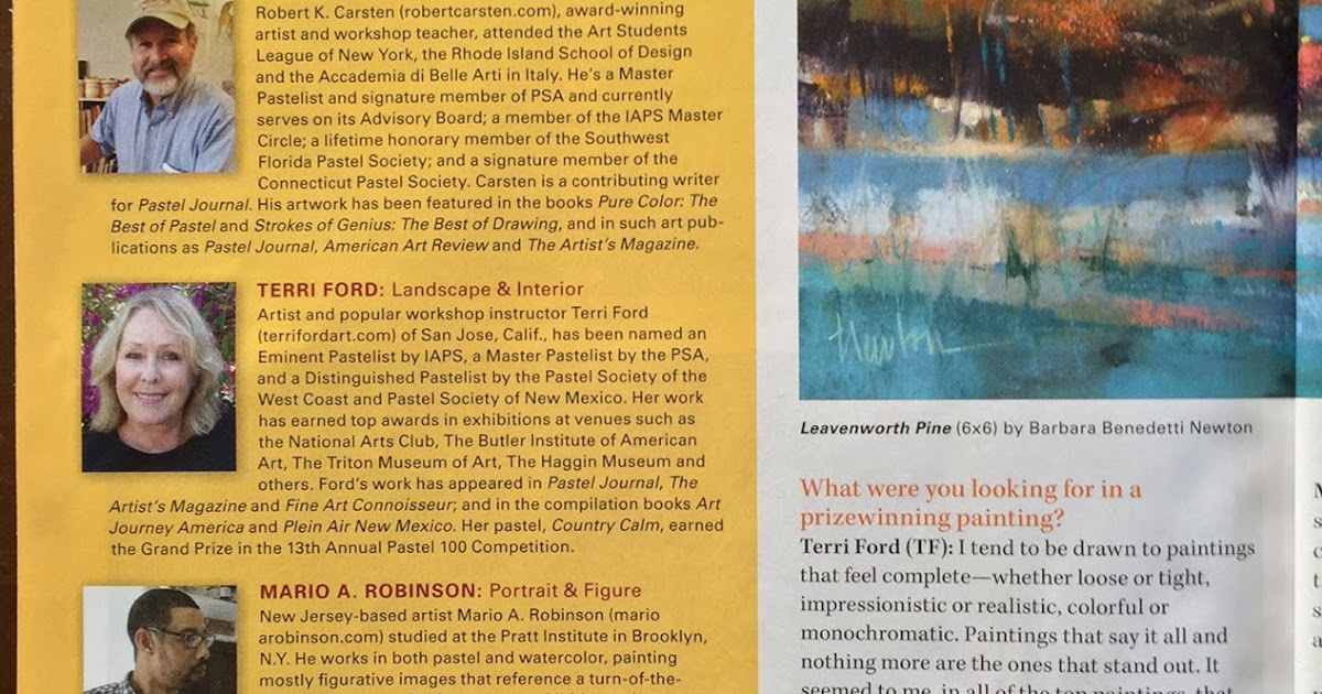 Barbara Newton Art Journal Pastel 100 Winners