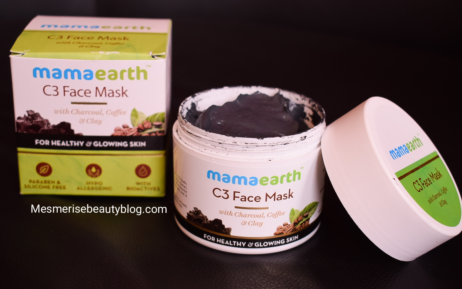 Download Mama Earth C3 Face Mask Review Mesmerise Beauty PSD Mockup Templates