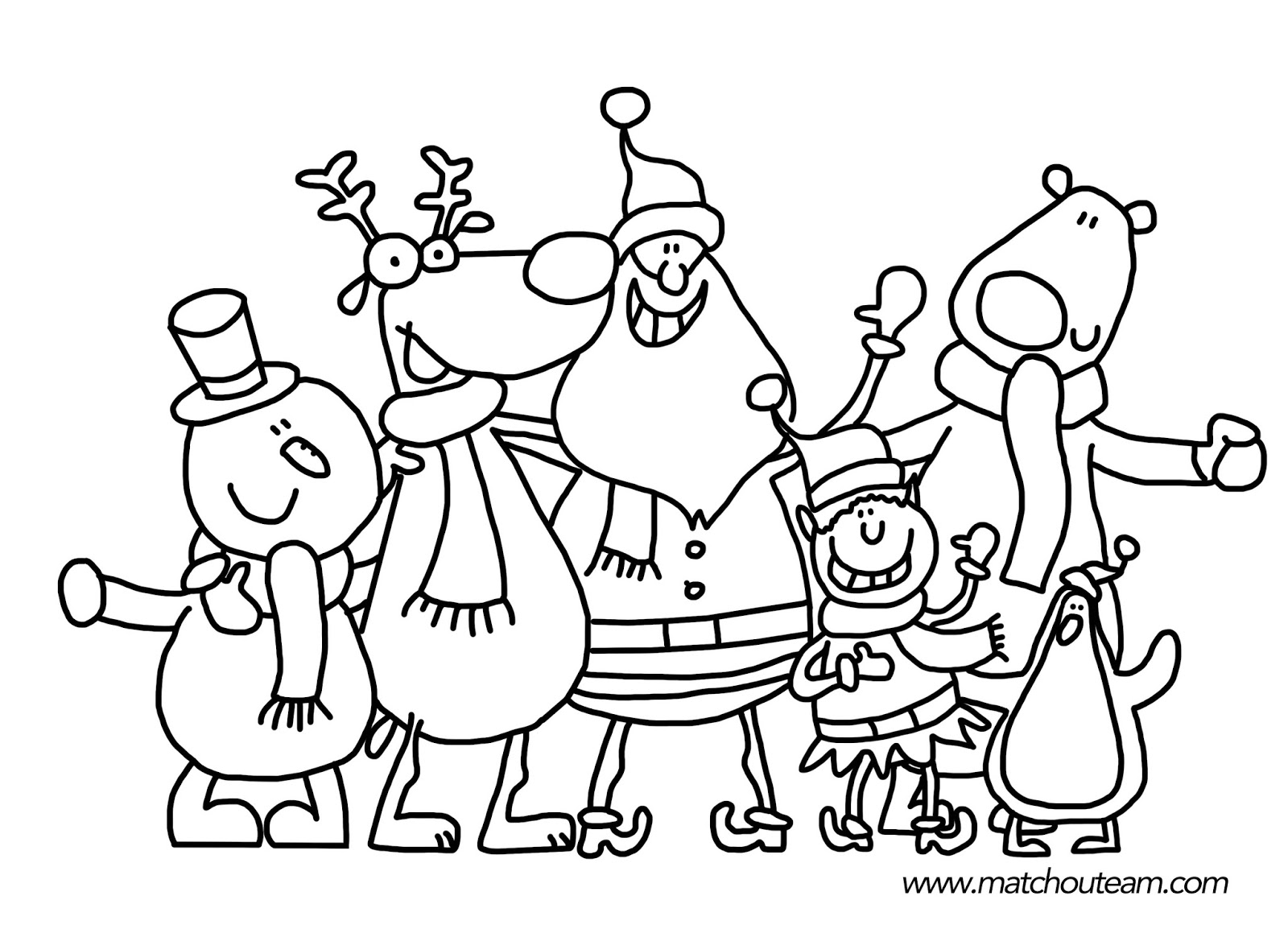 Ma Tchou team Coloriages et jeux pour Noël