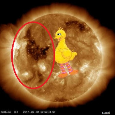 actividad solar junio 2012 agujero pollo
