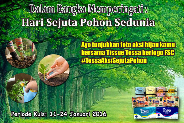 Kontes Foto Tessa Aksi Sejuta Pohon Berhadiah Total Jutaan Rupiah