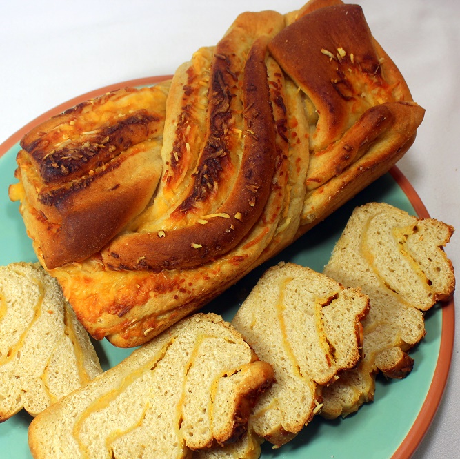 52 Ways to Cook Cheddar Cheese Mustard Swirl Honey Wheat Bread BREAD