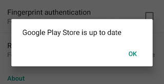 Play Store is up to date