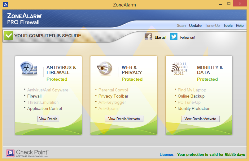 ZoneAlarm PRO Firewall ZoneAlarm PRO Firewall