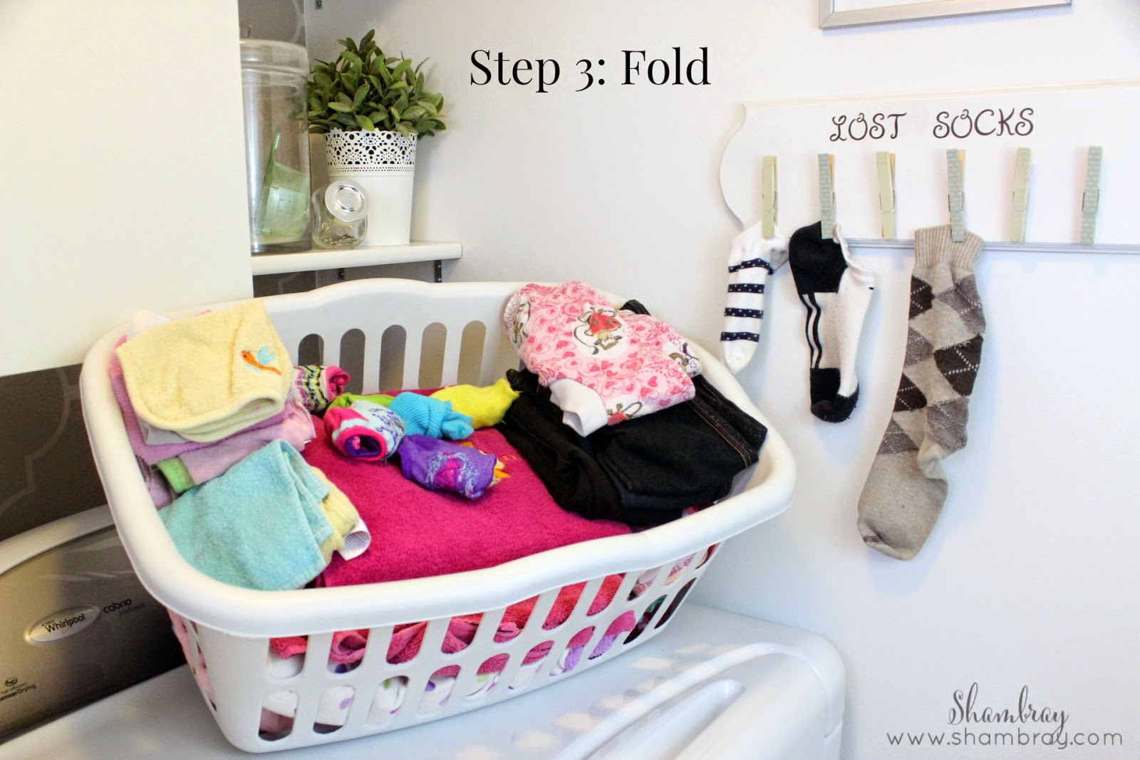 laundry, wash, dry, fold, put away