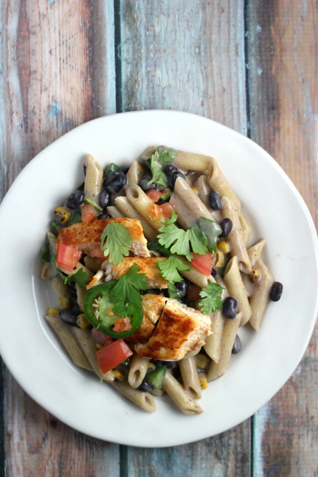 Southwestern Black Bean Penne Alfredo Recipe A Little Desert Apartment