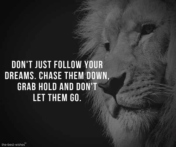 dont-just-follow-your-dreams-chase-them-down-grab-hold-and-dont-let-them-go Life quotes Image about Dreams