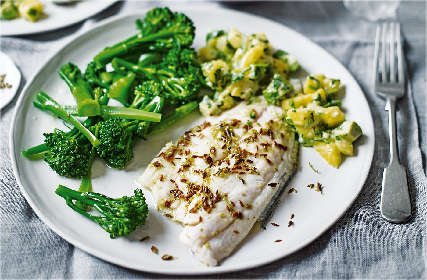 The Low Carb Diabetic Sea Bass Marinated in Lime and Cumin, with a