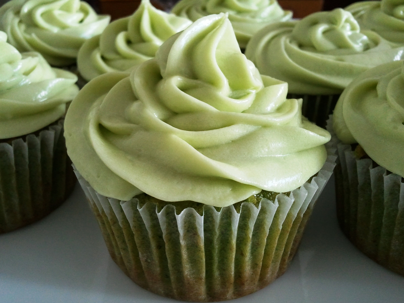 Hani's Kitchen Green Tea Cupcake With Green Tea Cream Hani's Kitchen Green Tea Cupcake With Green Tea Cream