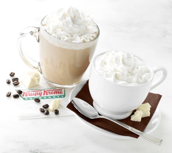 News Krispy Kreme New White Chocolate Mocha and Hot Chocolate