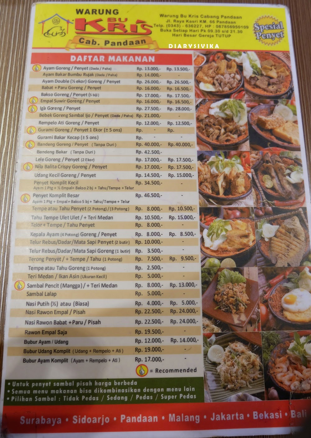 Warung Bu Kris Cabang Pandaan Food, Travel and Lifestyle Blog