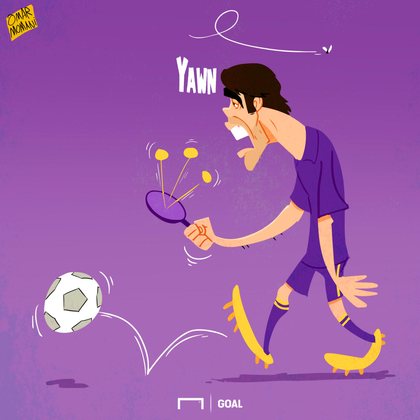 Omar Momani cartoons: Tired Kaka