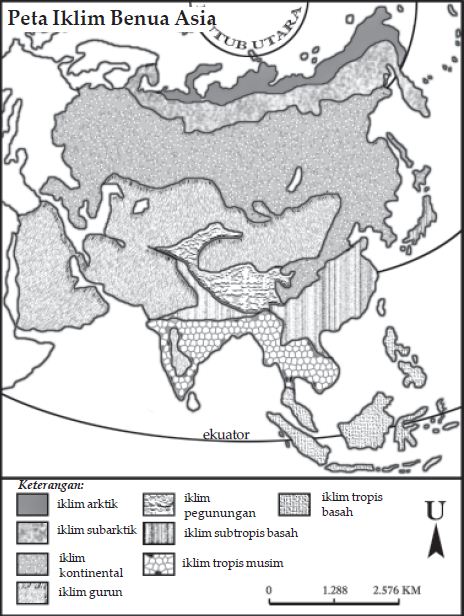 Karakteristik Benua Asia (Letak Astronomis dan Geografis Benua Asia