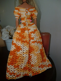 Vestido dA Bela e a Fera em Crochê Para Bonecas Passo a Passo Pecunia MillioM 2