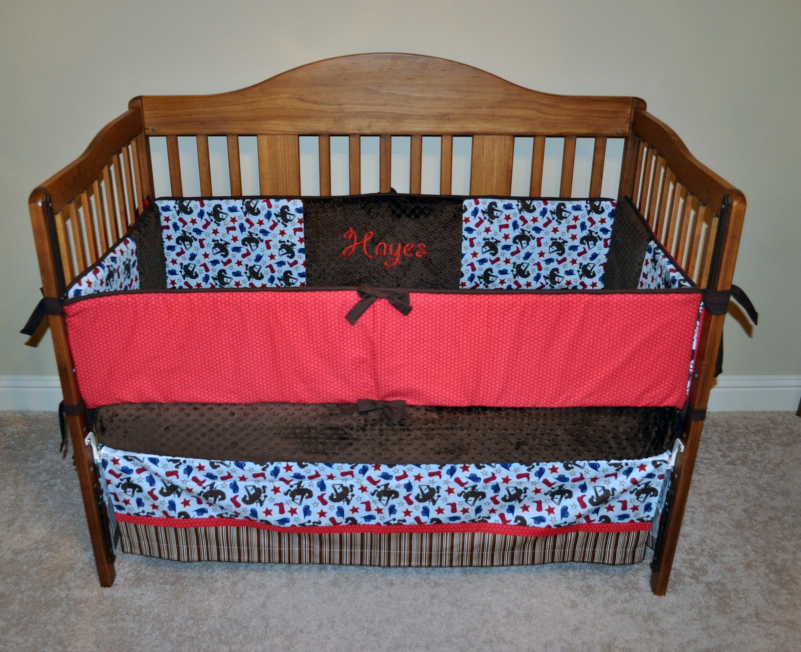 Precious and Prosperous Designs Wanna Be a Cowboy Crib Bedding