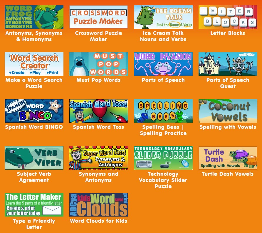 A Complete List of Free Make A Games on ABCYA.com • Speechy Things