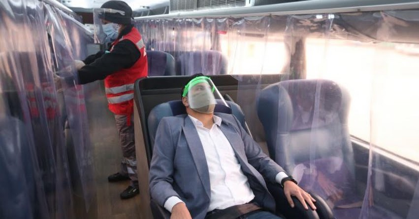 Ministerio de Transporte exhorta el uso de protector facial para evitar el coronavirus Ministerio de Transporte exhorta el uso de protector facial para evitar el coronavirus
