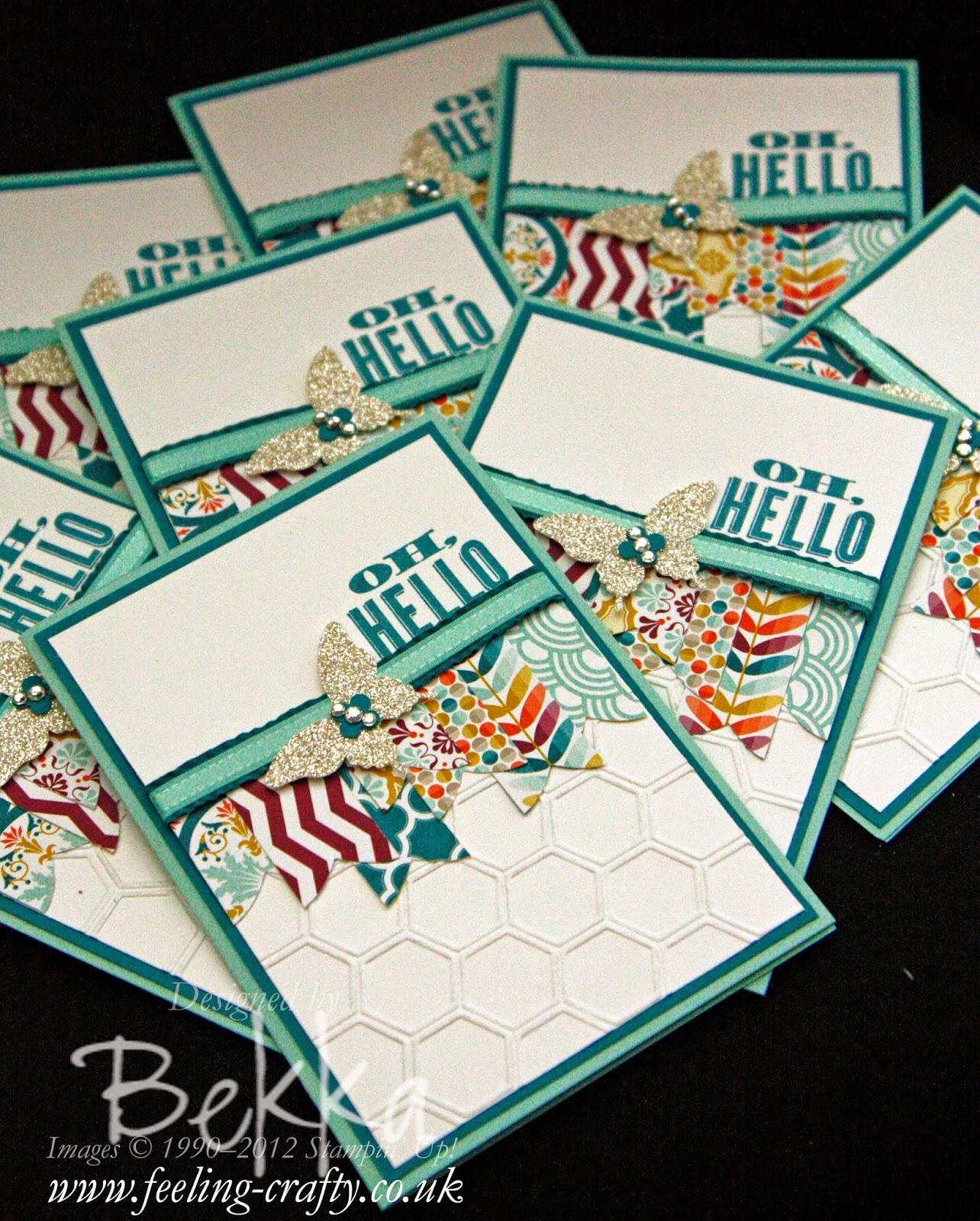 Oh Hello Stamps from Stampin' Up! or should that be Oh Goodbye - grab them here before they are gone at the end of June