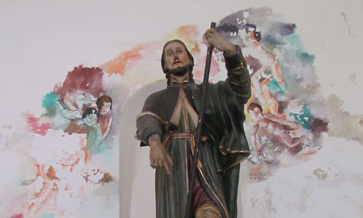 Tabernacoli italiani Villa Santa Lucia degli Abruzzi. San Rocco
