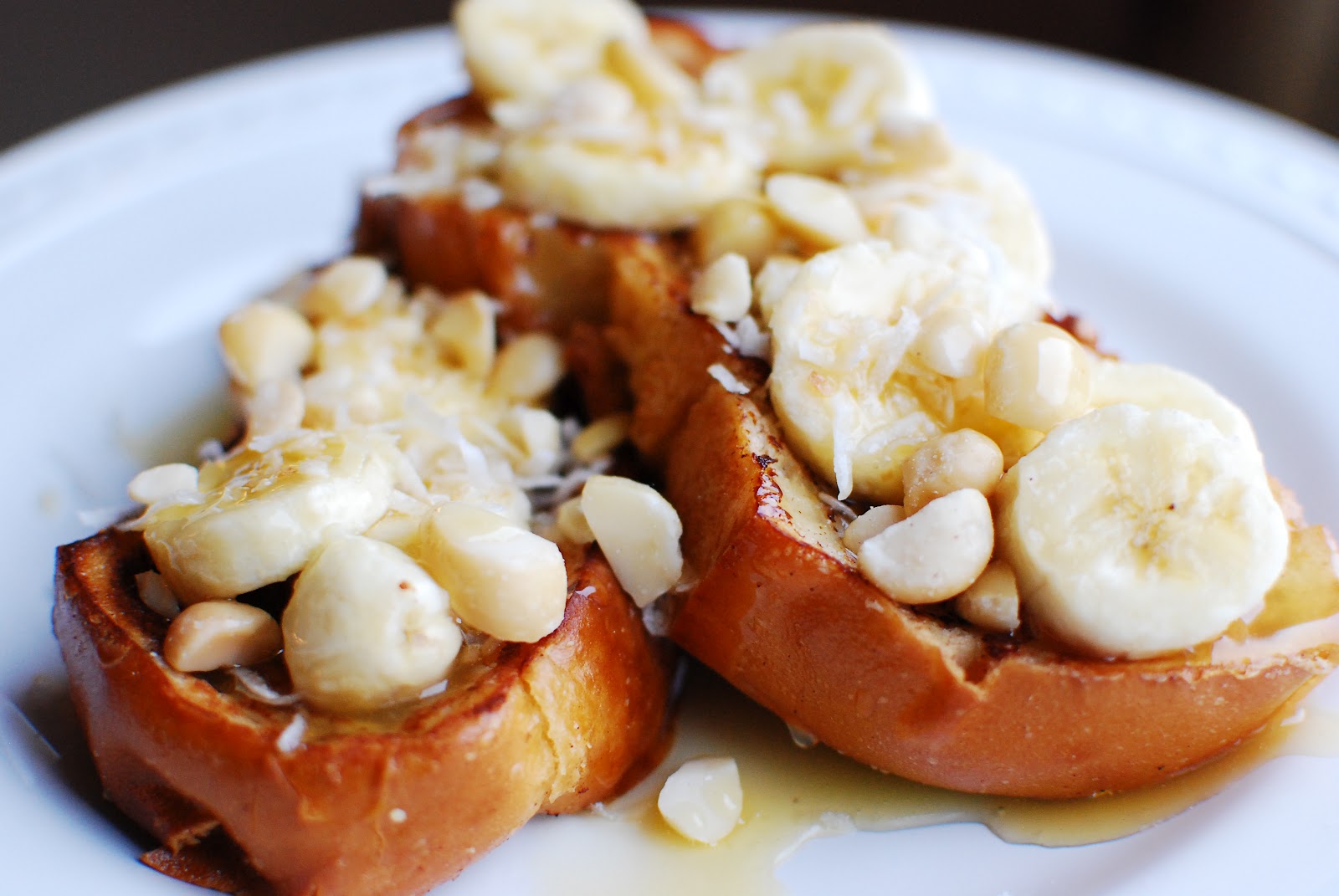 Cooking à la Mode Coconut Macadamia Nut French Toast