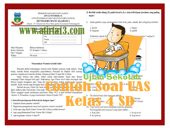 Contoh Soal Uas Kelas 4 Sd Format Words