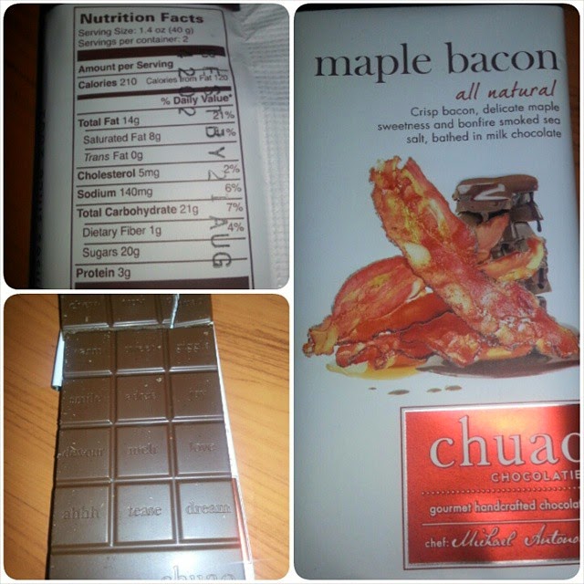 Shannon's Lightening the Load Chuao Maple Bacon Chocolate Bar