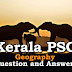 Kerala PSC Geography Question and Answers - 13