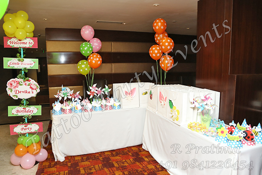 Tattoo Party Events Floral Garden Theme Party