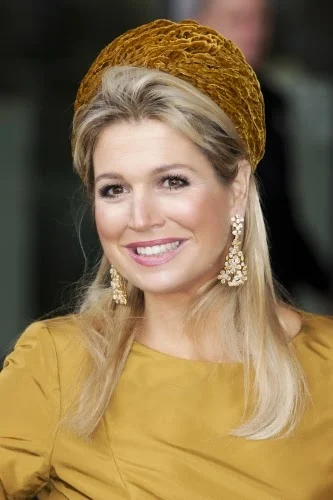 Queen Máxima of The Netherlands attended an exhibition opening in Amsterdam. Style of Queen Maxima