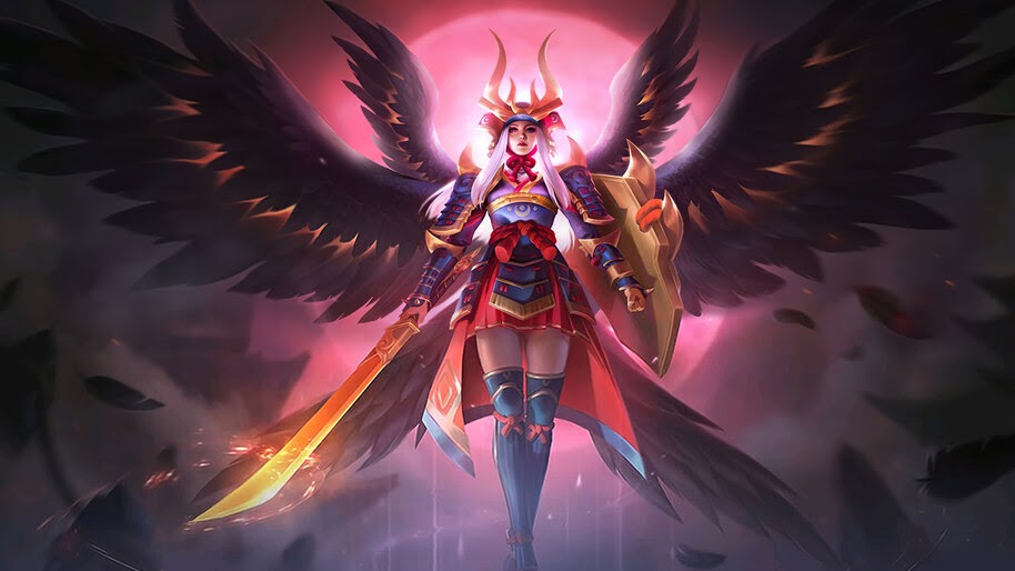 Freya, Raven Shogun, Mobile Legends, Skin, 4K, #5.2567