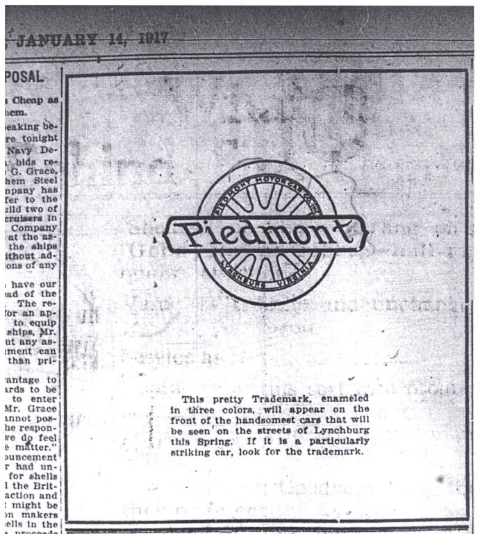 American Auto Emblems PIEDMONT