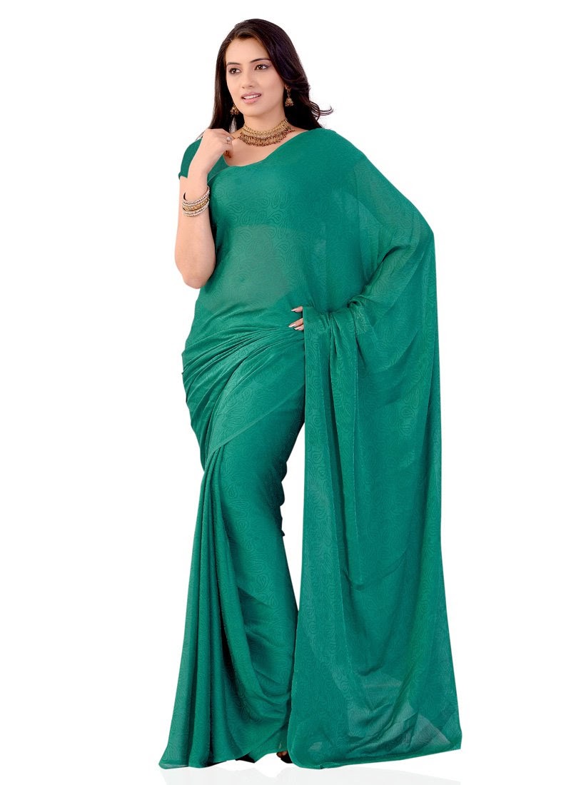 http://www.cbazaar.com/casual-saree/casual-drapes/elegant-teal-georgette-saree-p-sasdvf8075a.html