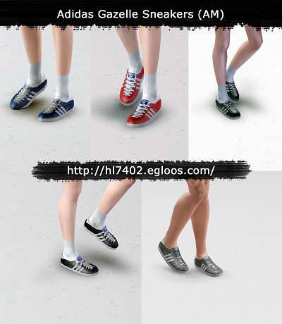 Una oración La oficina Forma del barco My Sims 3 Blog: Adidas Gazelle Sneakers for Males by Hl7402