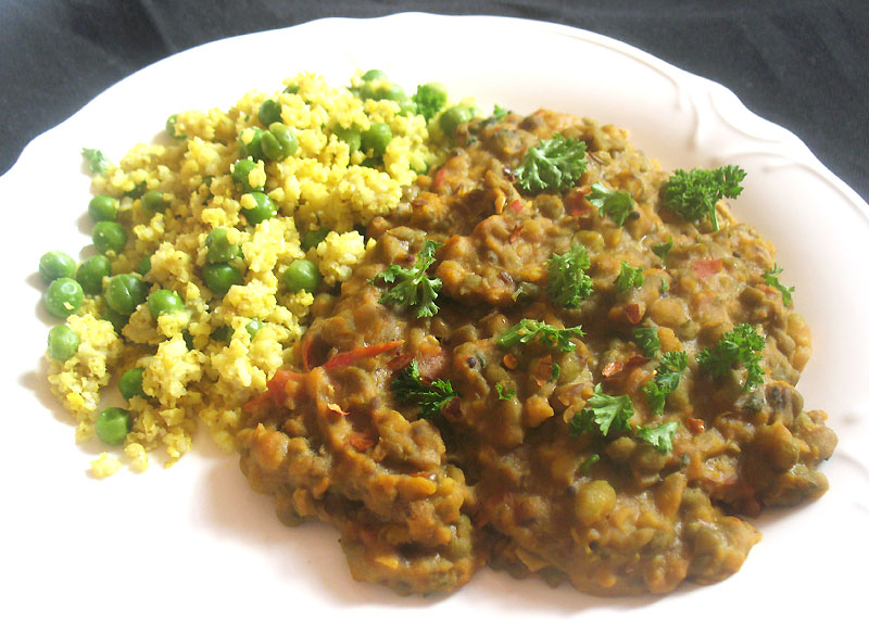 Mung Beans in a Creamy Tomato Coconut Milk Sauce Lisa's Kitchen