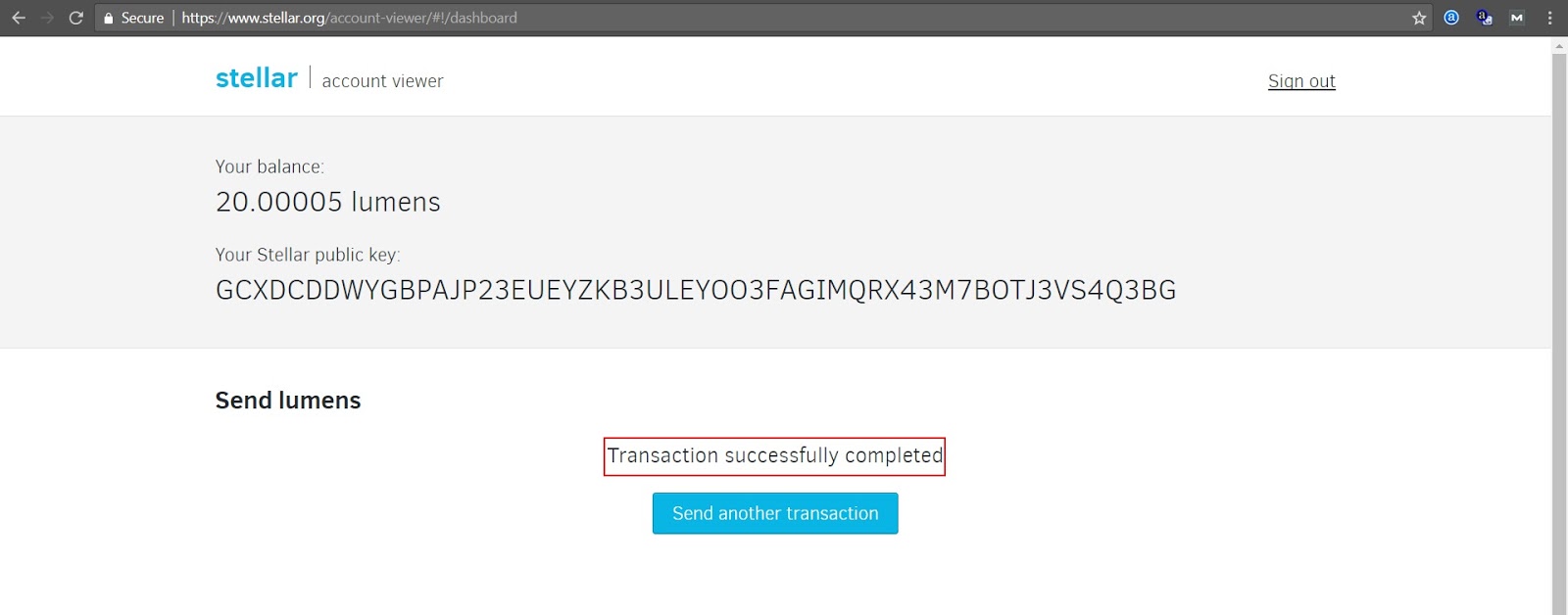 Cara withdraw