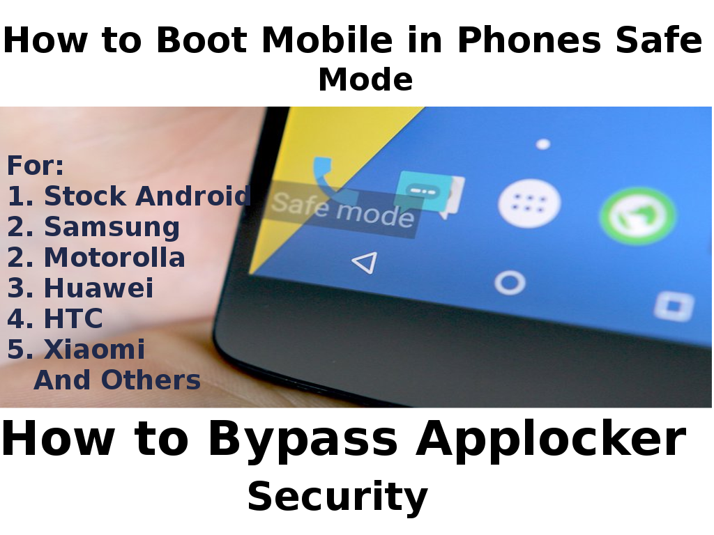 How to Boot Every Android Phones in Safe Mode (Bypass App Lock)