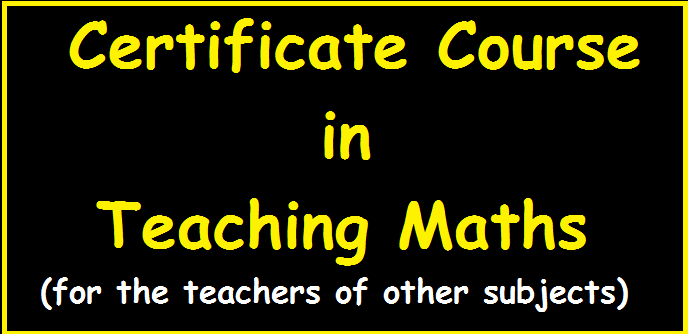 Training Course for the teachers who teach maths (other subject appointments)