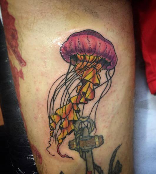 50+ Watercolor Jellyfish Tattoo Designs & Ideas (2019