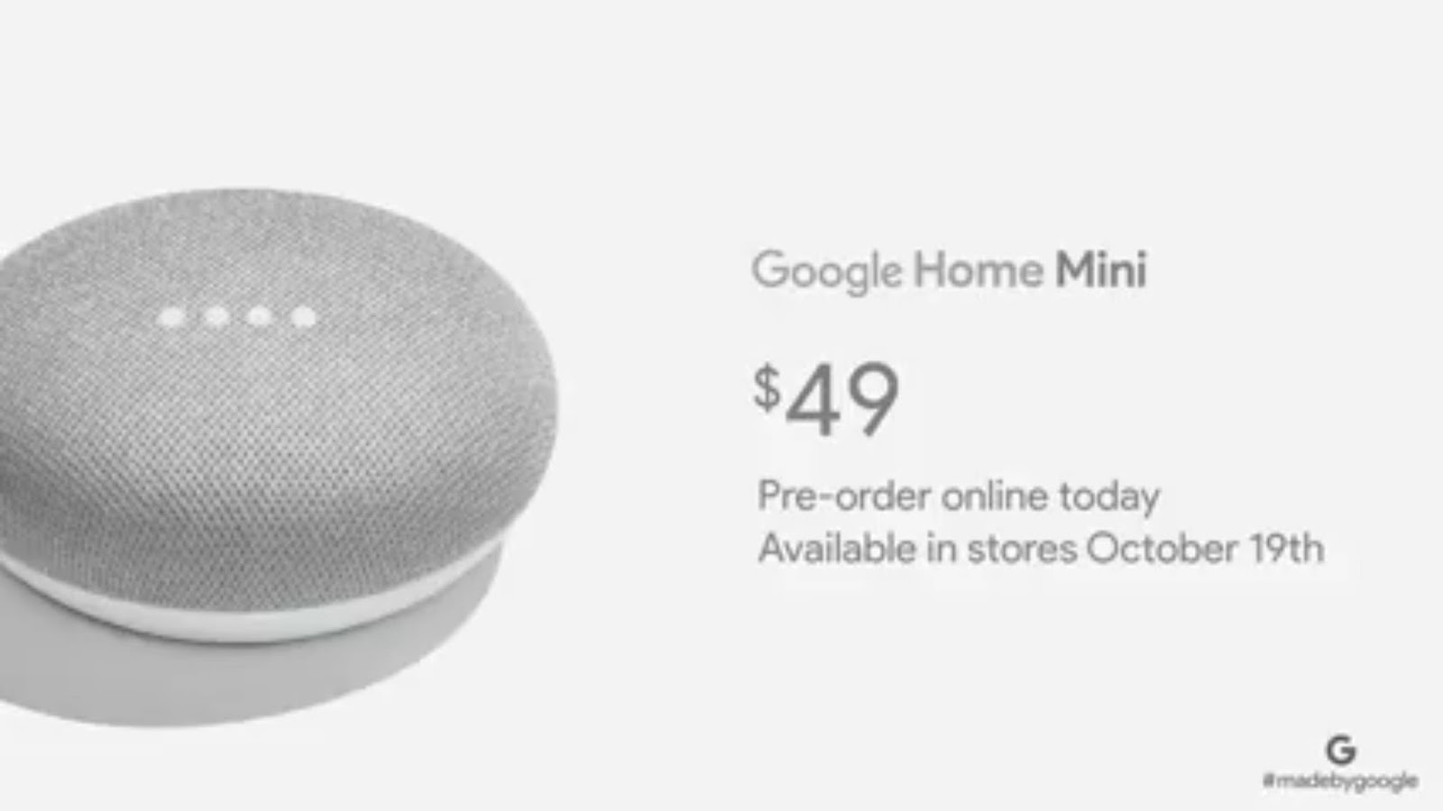 Google Home Mini Google Home Max Introduced